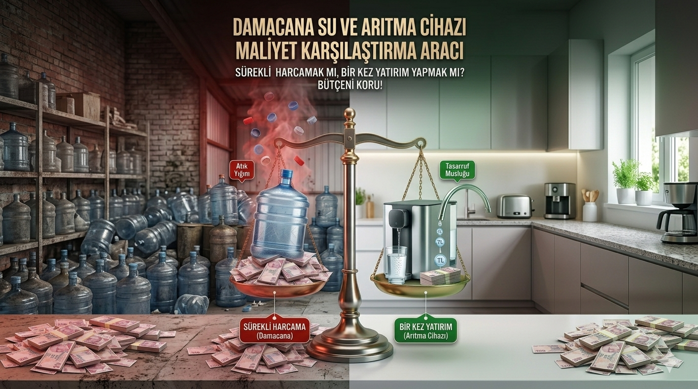 Damacana Su ve Arıtma Cihazı Maliyet Karşılaştırma Aracı